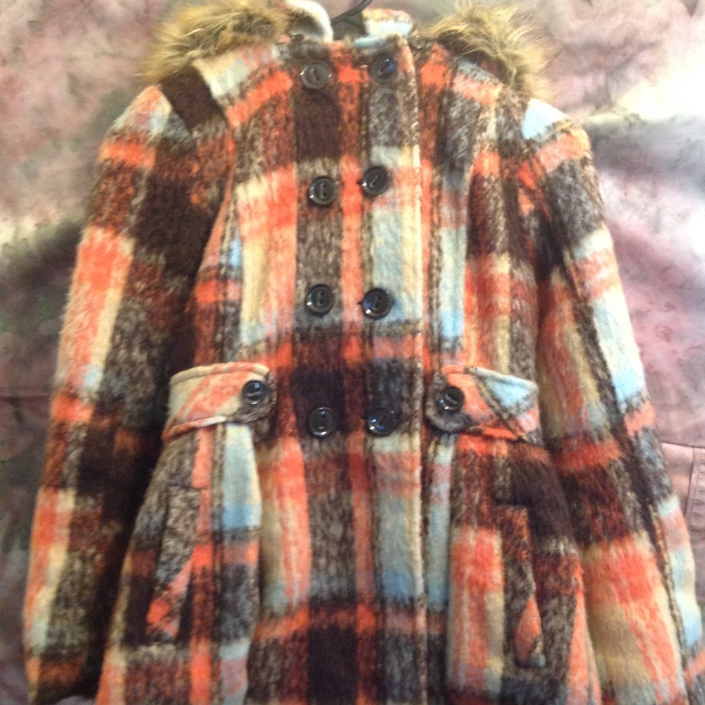 URBAN REPUBLIC plaid coat